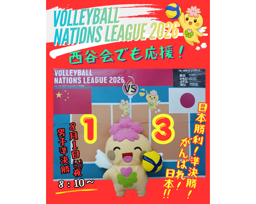 バレーボール準々決勝結果
